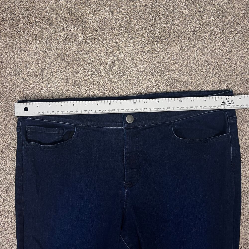 J.Jill Womens 16 Coastal Minimalist Staple Classic Stretchy Dark Denim Leggings - Picture 10 of 13